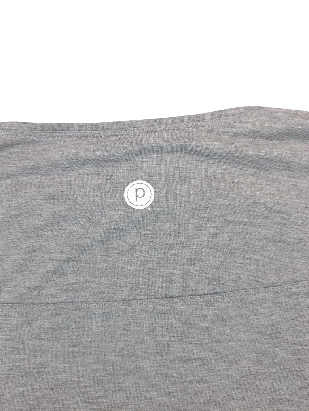 Pure Barre Circle P Light Gray Grey Long Sleeve Top Tee Loose Flowy Size M - Picture 3 of 4